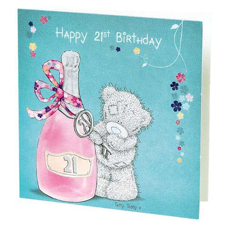 Happy 21st Birthday Me to You Bear Gift Tag £0.40